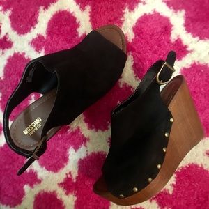 Block Heel Wedge Bootie